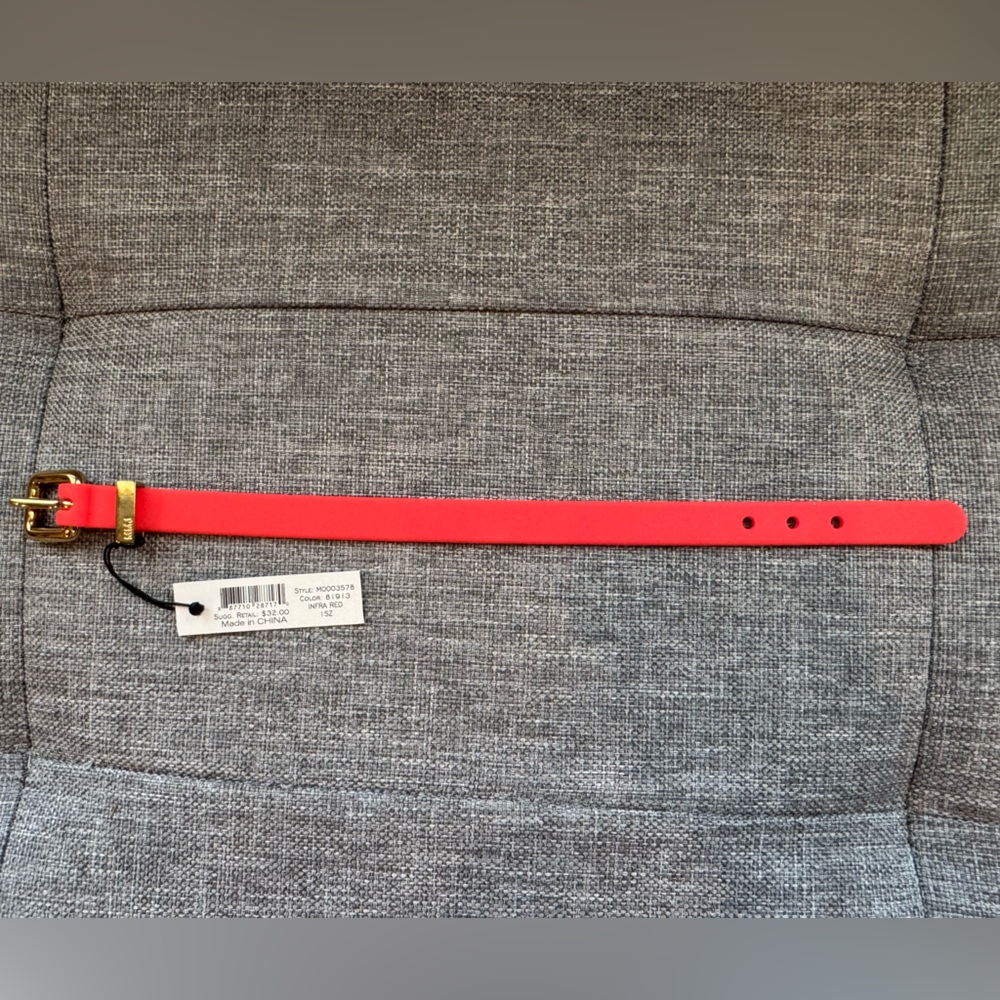 Marc by Marc Jacobs Bracelet with Buckle. Infra Red color w/Gold Hardware. NWT